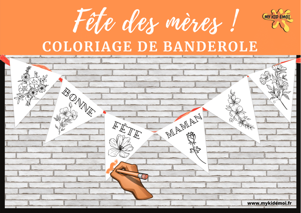 fete des meres coloriage